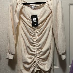Brand new cream color dress from fashionNova size M